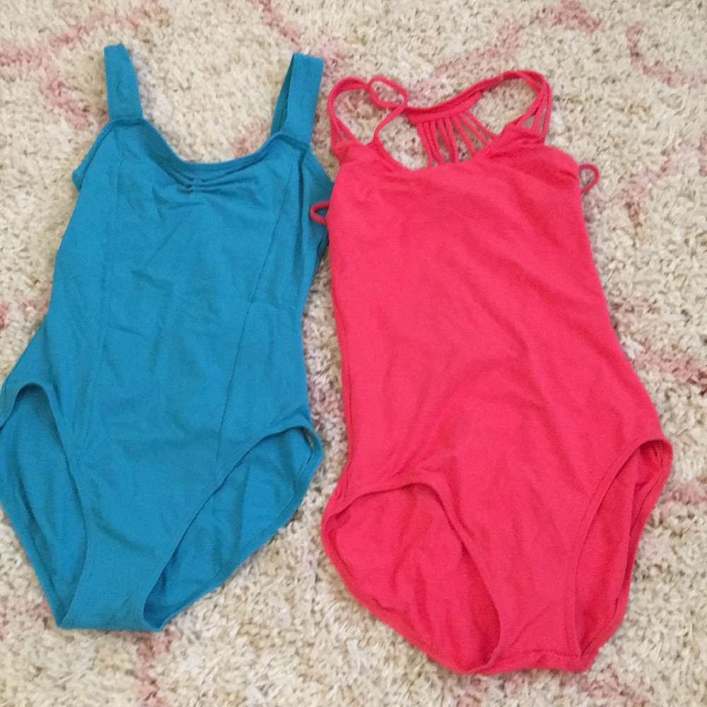 2 Capezio ballet leotards size medium